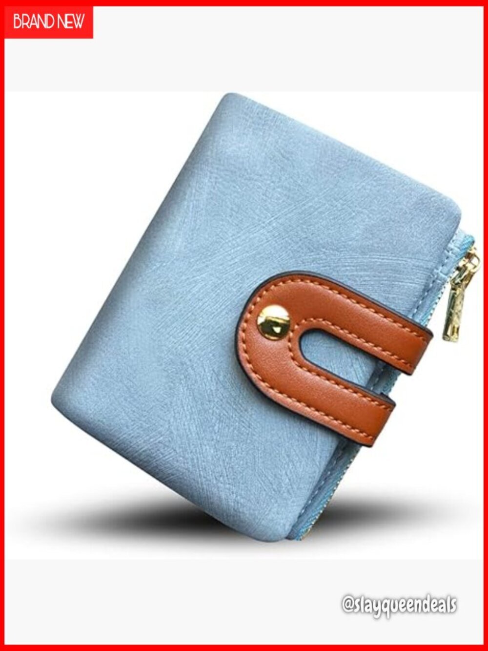 Slim Bifold Leather Wallet with RFID Protection and Zipper Coin Pocket
